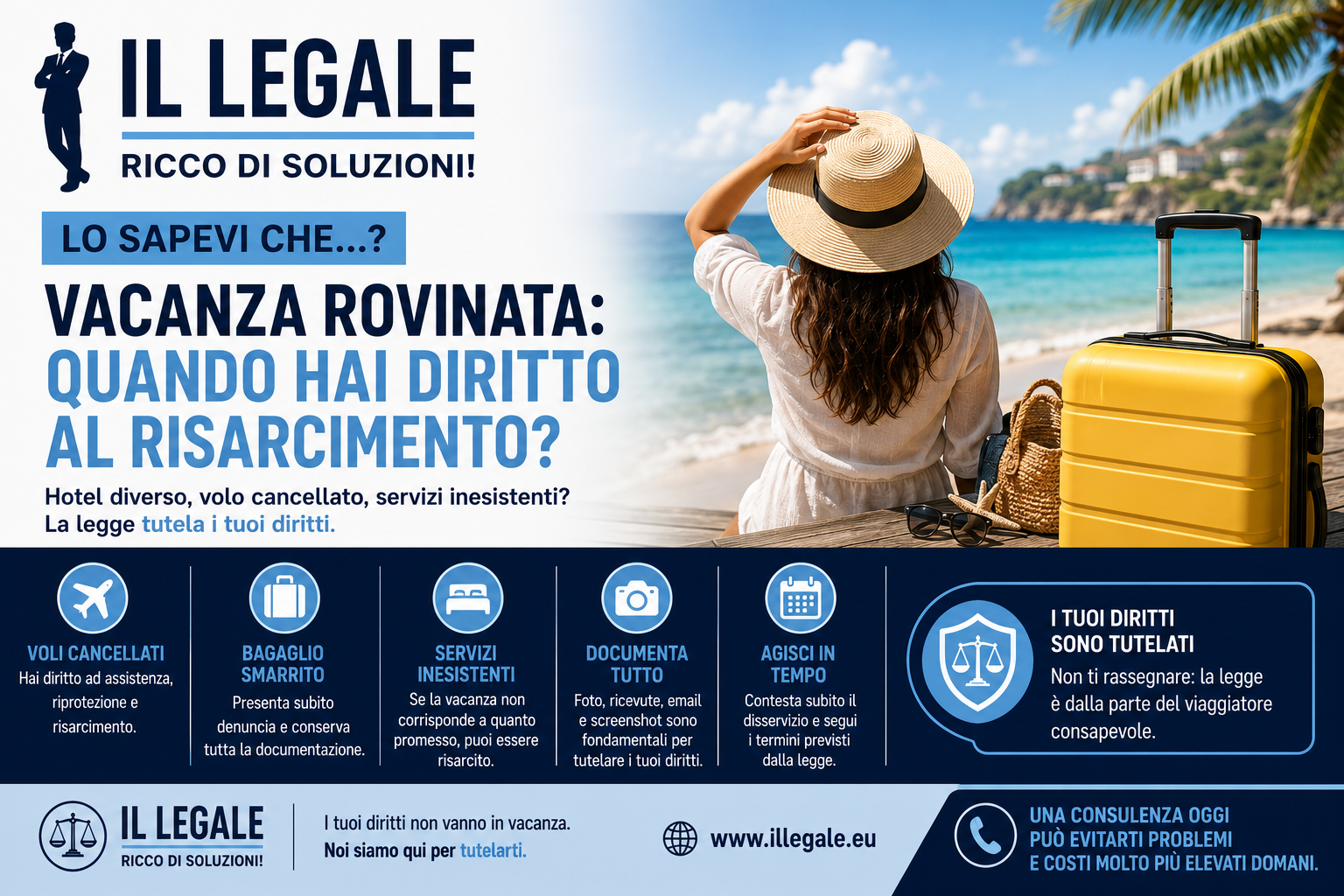 🏖️ Vacanza rovinata: quando hai davvero diritto al risarcimento?