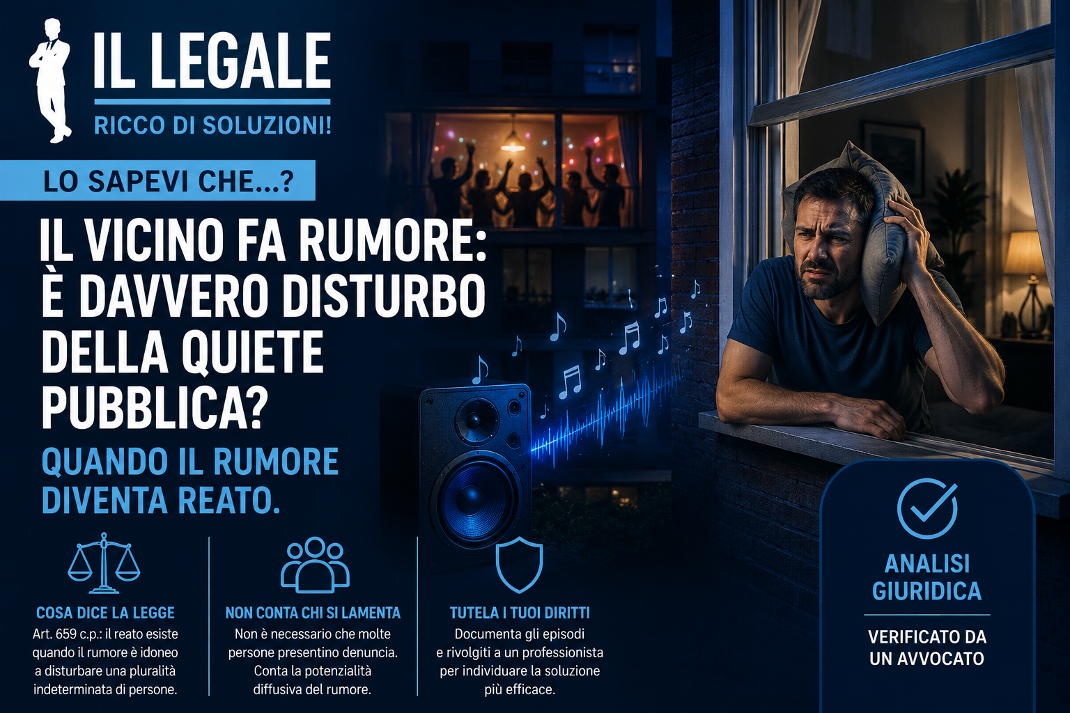 🔊 Il vicino fa rumore: è davvero disturbo della quiete pubblica?